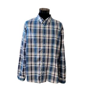 Urban Pipeline Blue Plaid Shirt - NWT -‎ XXL